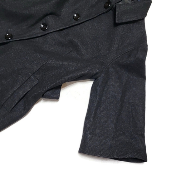 Gap Woman's Dark Gray 70% Wool Car Coat Size M Medium 3/4 Sleeve Wool - Picture 11 of 16